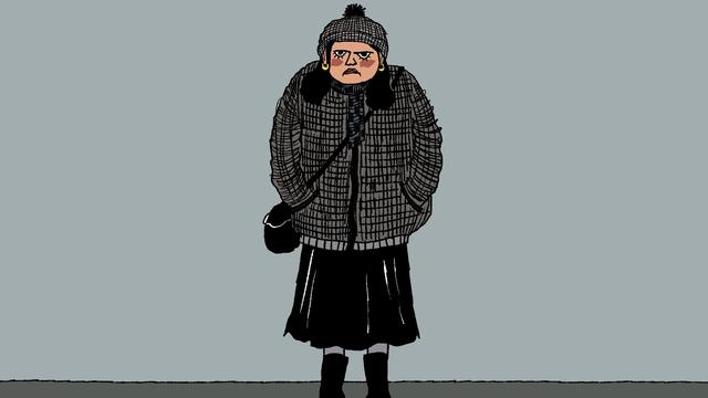 (+) Winterkleidung: Im Winter tragen alle Schwarz, und keiner mag es