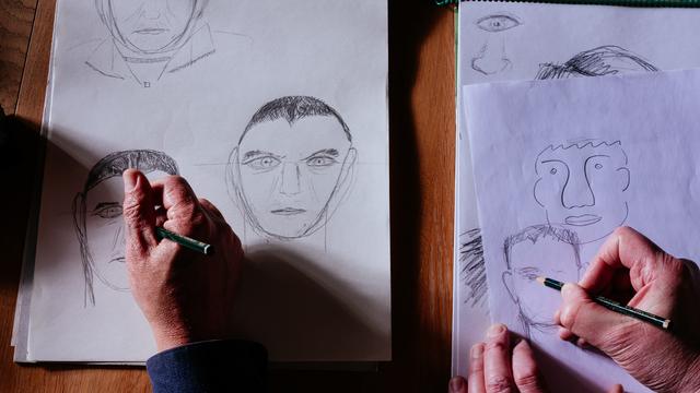 Schulzeit: Porträt meines Kunstlehrers als älterer Herr