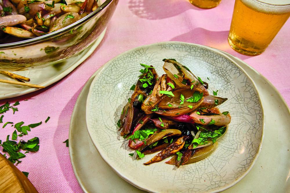 Gegrillte Schalotten: Schalotten vom Grill