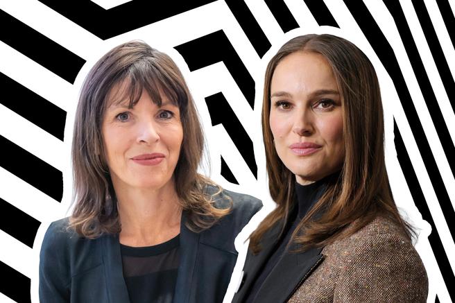 »Life of M«: Rachel Cusk (links) und Natalie Portman: Wer lächelt hier mechanisch?