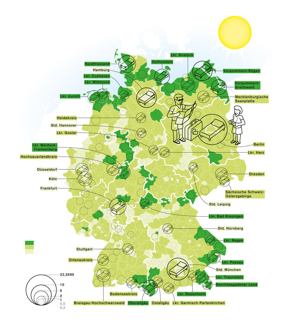 Deutschlandkarte: Urlaubsorte | ZEITmagazin