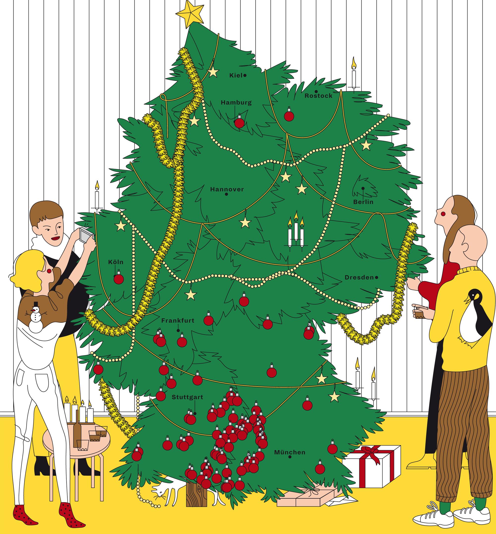Deutschlandkarte Christbaumloben ZEITmagazin