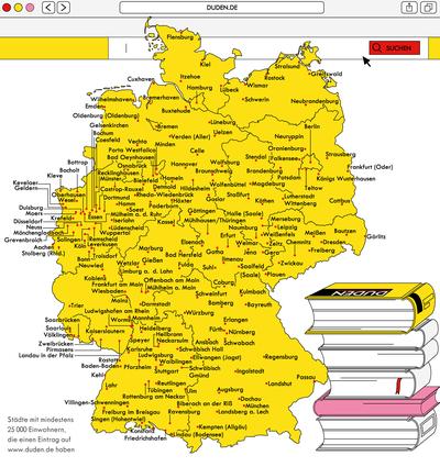 deutschlandkarte mit städtenamen Deutschlandkarte Stadte Im Duden Zeitmagazin deutschlandkarte mit städtenamen