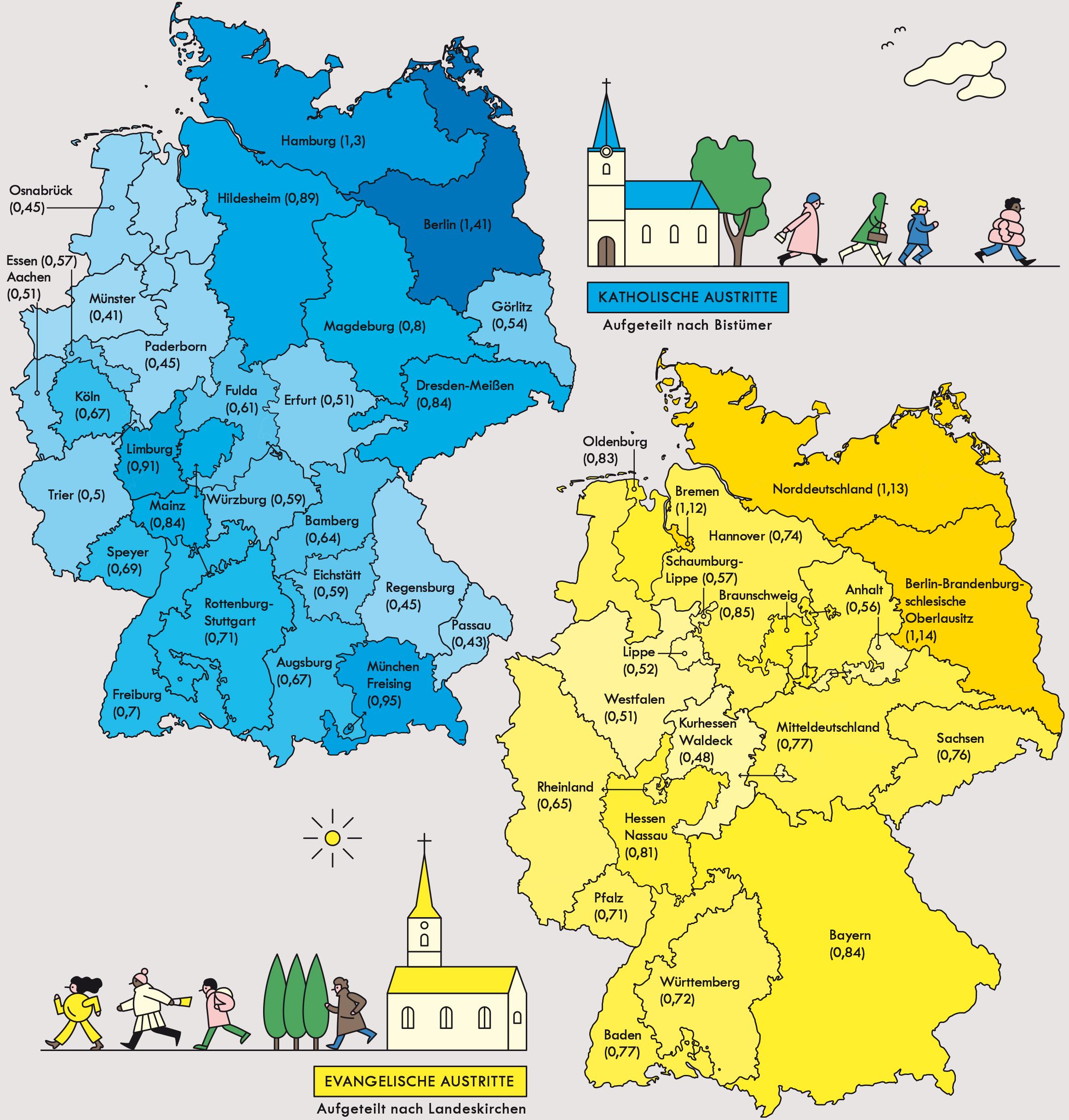 Deutschland: Kirchenaustritte | ZEITmagazin