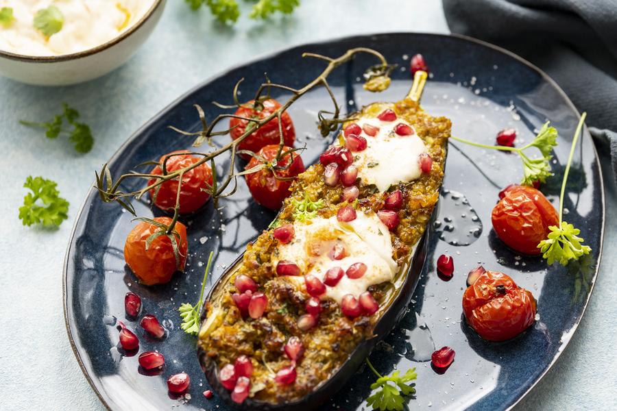 Vermehren Kontinuierlich tanzen aubergine ofen joghurt Zaun Diskurs Dicke