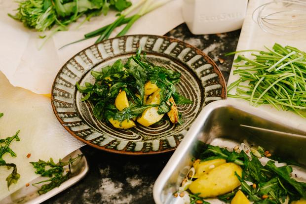 Rucola-Kartoffelsalat: Rucola-Kartoffelsalat