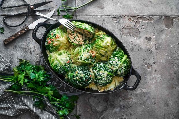 Gefüllte Wirsingkugeln mit Couscous: Weihnachtskugeln? Aus Wirsing ...