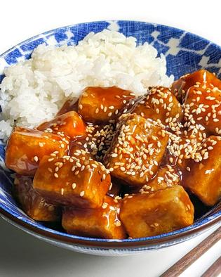 Frittierter Honig-Knoblauch-Tofu: Tofu gut, alles gut