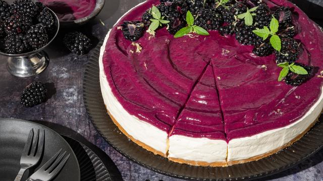 Brombeer-Cheesecake: No! Bake! Cheese! Cake! 