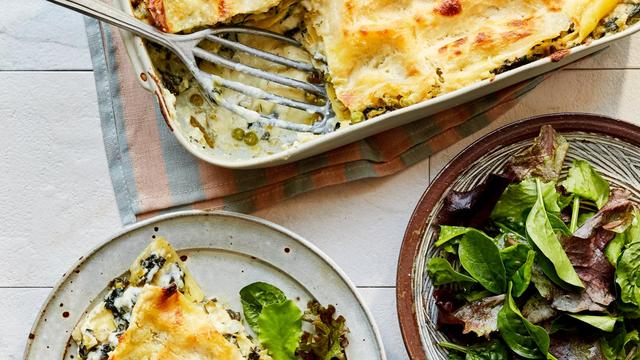 Vier-Käse-Lasagne : Alle Zeichen stehen auf Grün