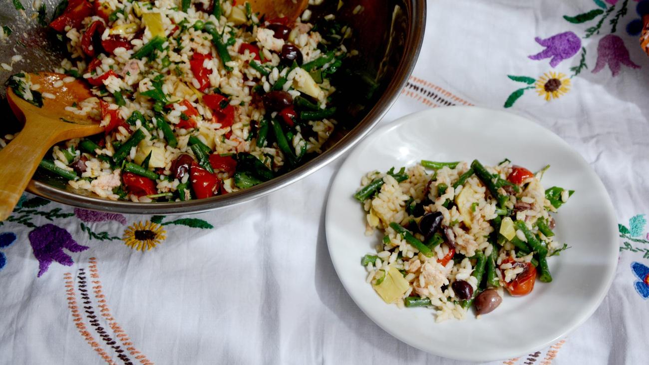 Italian rice salad: Even in late summer, everyone goes to the rice stand
