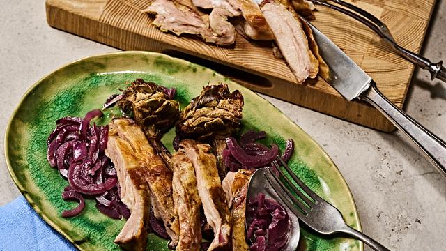 Lammbauch mit Artischocken: Lammbauch mit Artischocken
