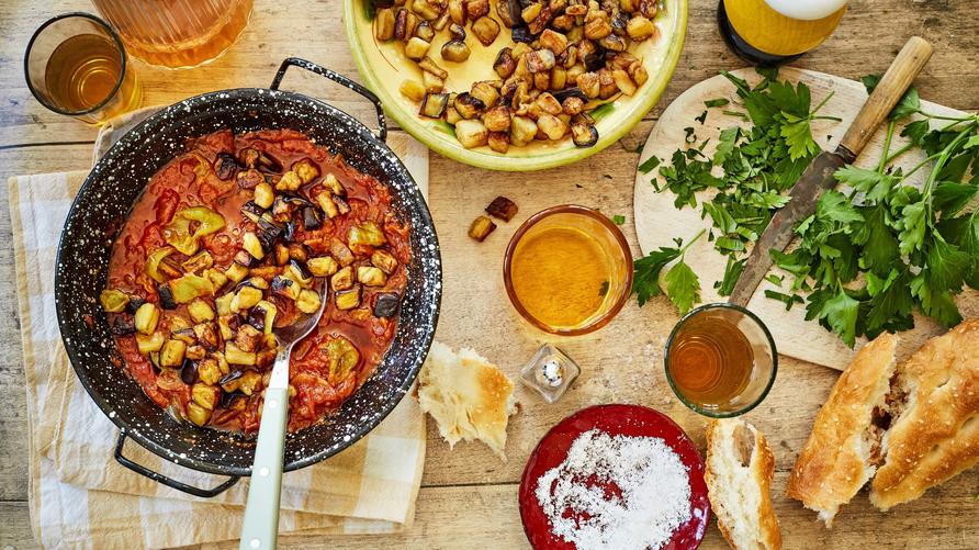 Şakşuka: Şakşuka mit Aubergine