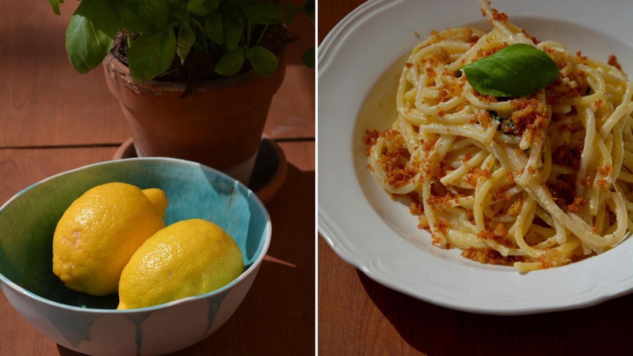 Spaghetti mit Zitrone und Semmelbröseln: Pasta al Vitamin C