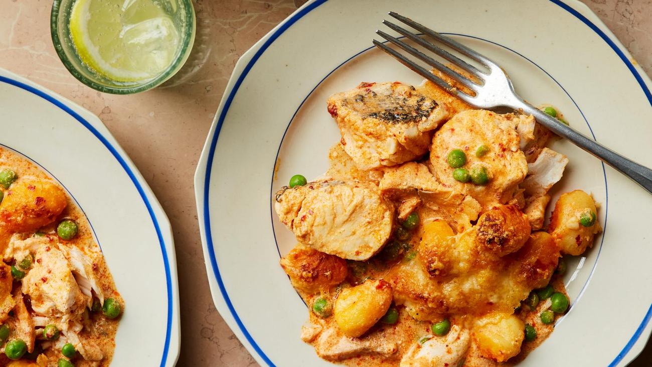Fish casserole with harissa and gnocchi: Comfort food is also available in ...