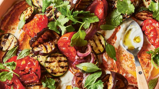 Gegrilltes Gemüse mit Adjika-Joghurt: Für glühende Verehrer