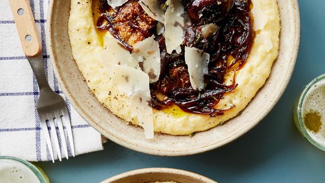 Polenta mit süßsauren Feigen: Keine Feigheit vorm Ende des Sommers!