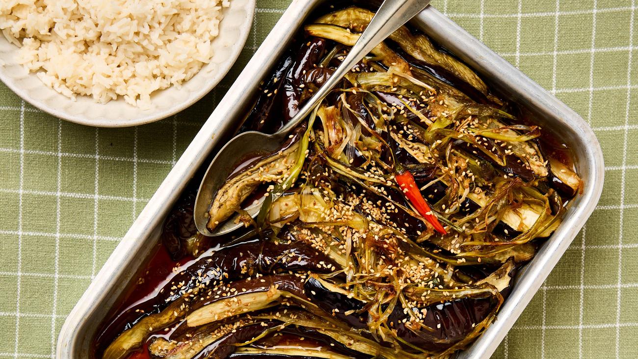 Braised eggplant: A deliciously salty-sweet braise