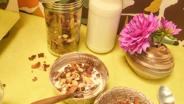 (+) Schoko-Bananen-Granola: Granola aus dem Vorratsschrank