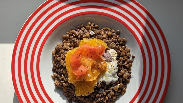 (+) Knoblauchlinsen mit Orangenfilets: Winterwunderwerke