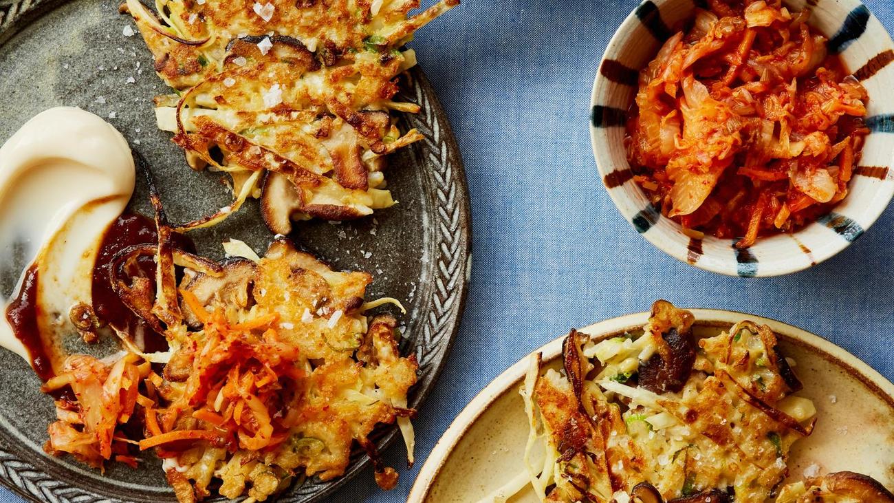 Mini-Pilz-Okonomiyaki: Knusper, knusper, Päuschen
