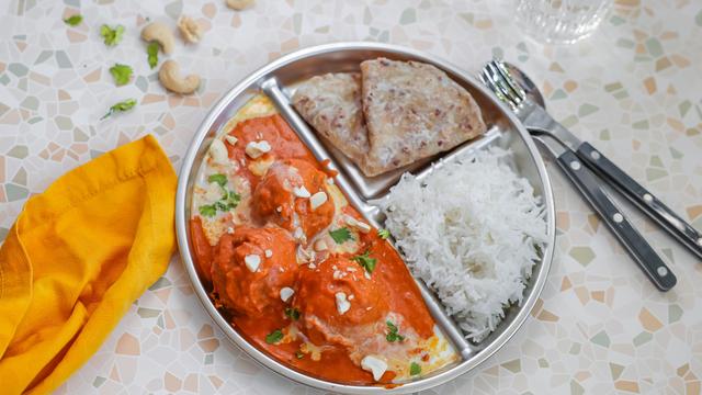 (+) Veganes Malai Kofta: Kartoffel-Tofu-Bällchen auf die Eins