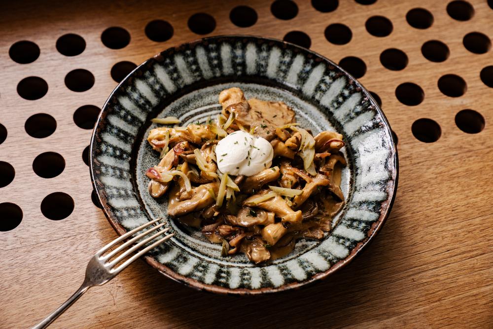 Pilz-Stroganoff: Und obendrauf Sauerrahm: Pilz-Stroganoff