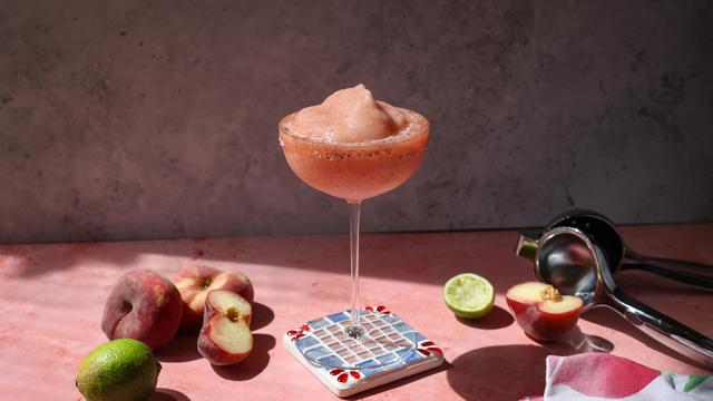 Frozen Peach Margarita: A Refreshing Summer Cocktail Using Overripe Fruit