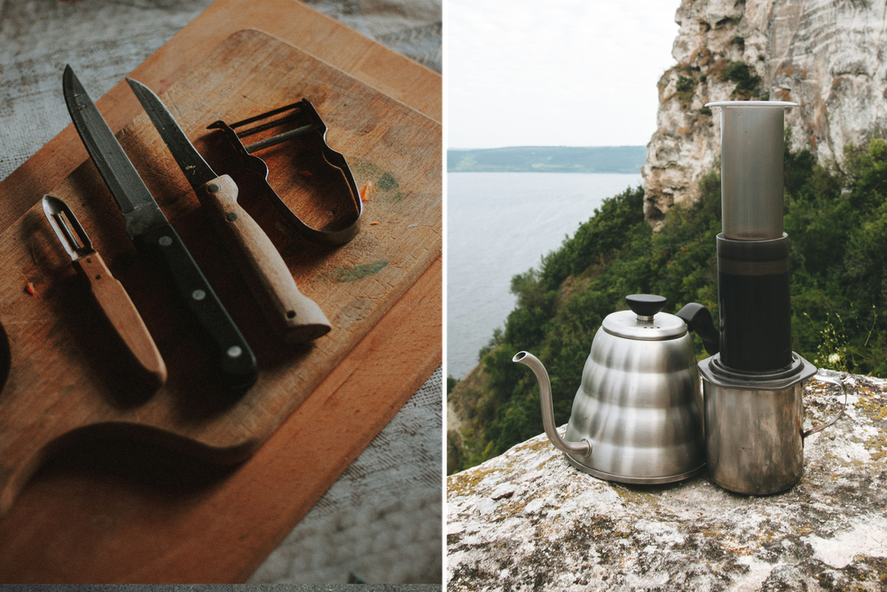 Küchenutensilien für den Urlaub: Ob Messer, Schäler oder AeroPress – ohne so manches Küchenutensil ist der Urlaub einfach weniger schön.