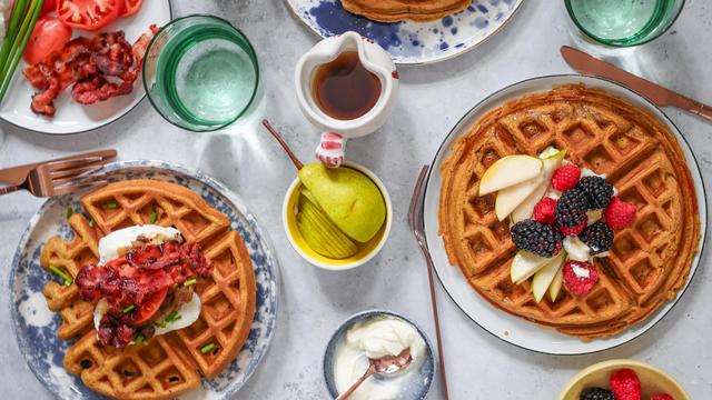 Bild: Kürbis-Crème-fraîche-Waffeln: Waffeln für Erwachsene