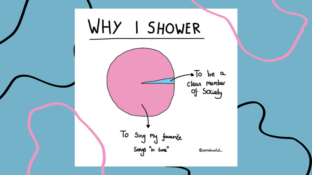 Best of ze.tt: Beim Duschen geht's darum, sauber zu werden? Diese Grafiken zeigen, woran wir im Alltag wirklich denken