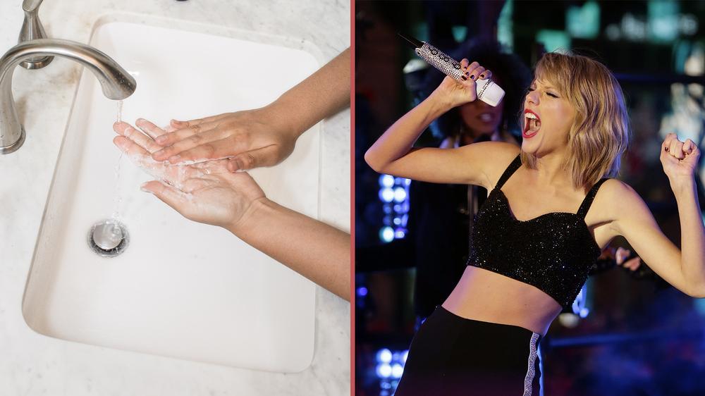 20 Sekunden Händewaschen, 20 Sekunden Refrain von Taylor Swifts "Wildest Dreams". 