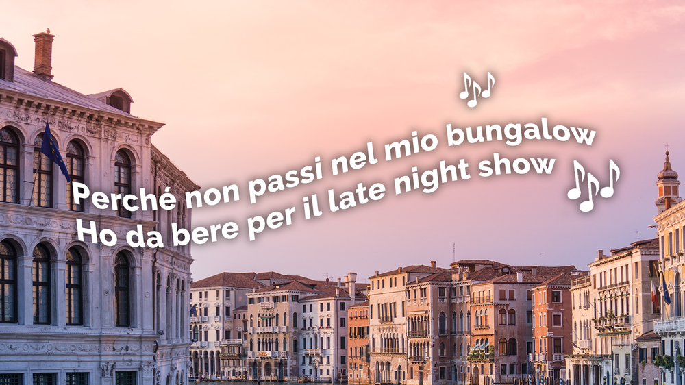 Bungalow auf Italienisch hören: Da kommt direkt Urlaubsfeeling auf. 